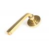 Polished Brass Avon Round Lever on Rose Set (Beehive) - Unsprung