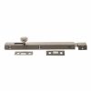 Atlantic Solid Brass Surface Door Bolt 8" - Satin Nickel