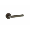 Forme Elle Lever Door Handle on Minimal Round Rose - Urban Dark Bronze