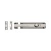 Heritage Brass Door Bolt Flat 6" Polished Nickel finish