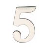 Heritage Brass Numeral 5 Self Adhesive 51mm (2") Polished Nickel finish