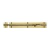 Heritage Brass Door Bolt Straight 8" x 1.25" Polished Brass finish