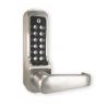 Borg BL7001 SS ECP - Heavy Duty, High Traffic - Easicode Pro Flat Bar Lever Handle Keypad & Flat Bar Inside Handle, Stainless Steel (SS) Finish