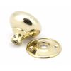 Polished Brass 57mm Mushroom Mortice/Rim Knob Set