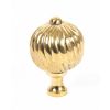 Polished Brass Spiral Cabinet Knob - Large