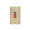 Eurolite Enhance Decorative 45Amp Switch with Neon Indicator Antique Brass