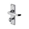 Project Hardware Door Handle for Bathroom Avon Design Polished Chrome finish