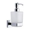 Chelsea Soap Dispenser. Wall Mounted with Frosted Glass and high quality STS pump. Polished Chrome finish