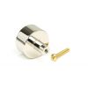 Polished Nickel Kelso Cabinet Knob - 32mm (No Rose)