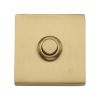 Heritage Brass Square Bell Push Satin Brass finish