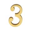 Heritage Brass Numeral 3 Concealed Fix 76mm (3") Satin Brass finish