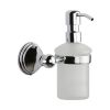 Cambridge Soap Dispenser. Wall Mounted with Frosted Glass and high quality STS pump. Polished Chrome finish