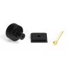 Matt Black Judd Cabinet Knob - 25mm (Square)