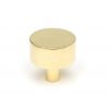 Polished Brass Kelso Cabinet Knob - 32mm (No Rose)