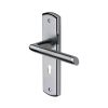 Sorrento Door Handle Lever Lock Mercury Design Apollo finish