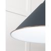 White Gloss Hockley Pendant in Soot