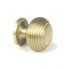 Satin Brass Beehive Cabinet Knob 30mm