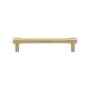 Heritage Brass Cabinet Pull Phoenix Design 128mm CTC Satin Brass finish