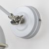 Smooth Nickel Brindley Wall Light in Flock