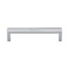 Heritage Brass Cabinet Pull Wide Metro Design 128mm CTC Polished Chrome Finish