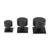 Matt Black Kelso Cabinet Knob - 38mm (Square)