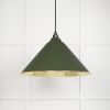 Smooth Brass Hockley Pendant in Heath