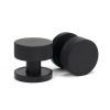 Matt Black Brompton Mortice/Rim Knob Set (Plain)