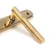 Aged Brass Art Deco Slimline Lever Espag. Lock Set