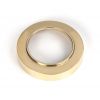 Polished Brass Round Euro Escutcheon (Plain)