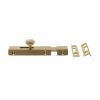 Atlantic Solid Brass Surface Door Bolt 4" - Satin Brass