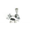 Satin Chrome Brompton Brighton Fastener (Radiused)