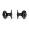 Black Octagonal Mortice/Rim Knob Set