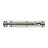 Heritage Brass Door Bolt Straight 8" x 1.5" Polished Nickel finish