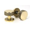 Aged Brass Brompton Mortice/Rim Knob Set (Beehive)