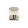 Polished Nickel Judd Cabinet Knob - 25mm (Square)