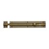 Heritage Brass Door Bolt Straight 8" x 1.5" Antique Brass Finish