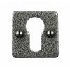 Square Euro Escutcheon - Forged Steel