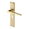 Heritage Brass Gio Reeded Euro Profile Polished Brass finishUK Design Registration Number 6234527