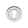 Heritage Brass Euro Profile Cylinder Escutcheon Polished Chrome finish