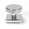 Polished Chrome Brompton Centre Door Knob (Square)