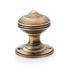 Alexander & Wilks - Romeo Mortice Knob - Antique Brass