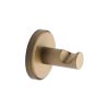 Oxford Wall Mounted Hook for Towels, Robes, Clothes and Coats. Satin Brass finish