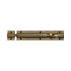 Heritage Brass Door Bolt Straight 6" x 1.25" Antique Brass finish