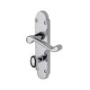 Project Hardware Door Handle for Bathroom Milton Design Polished Chrome finish