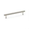 Alexander & Wilks - Crispin Knurled T-bar Cupboard Pull Handle - Polished Nickel - 160mm