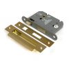 Satin Brass 3" Heavy Duty Bathroom Mortice Lock