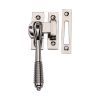 Heritage Brass Lockable Mortice & Hook Plate Casement Fastener Reeded Weather Stripped Design Polished Nickel finish