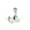 Satin Chrome Beehive Brighton Fastener (Radiused)