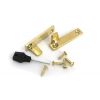 Polished Brass Night-Vent Locking Art Deco Fastener