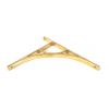 Polished Brass Tyne Shelf Bracket (314mm x 250mm)